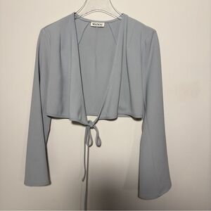 Maxou Blue Crop Blouse
